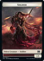 Cat Dragon // Soldier Double-Sided Token [Double Masters 2022 Tokens] | Gear Gaming Fayetteville