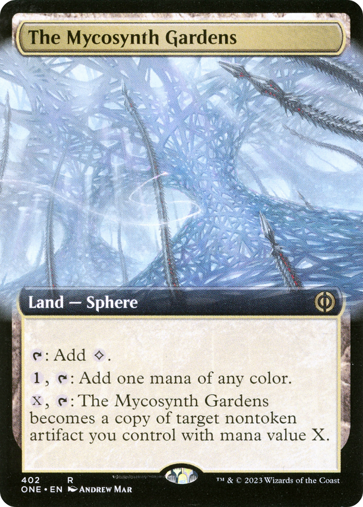 The Mycosynth Gardens (Extended Art) [Phyrexia: All Will Be One] | Gear Gaming Fayetteville