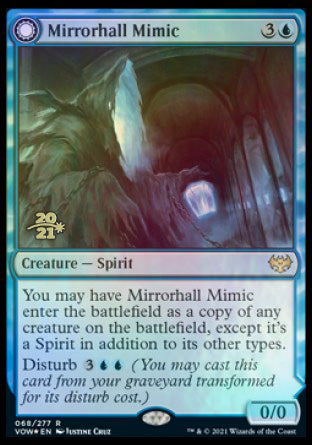 Mirrorhall Mimic // Ghastly Mimicry [Innistrad: Crimson Vow Prerelease Promos] | Gear Gaming Fayetteville