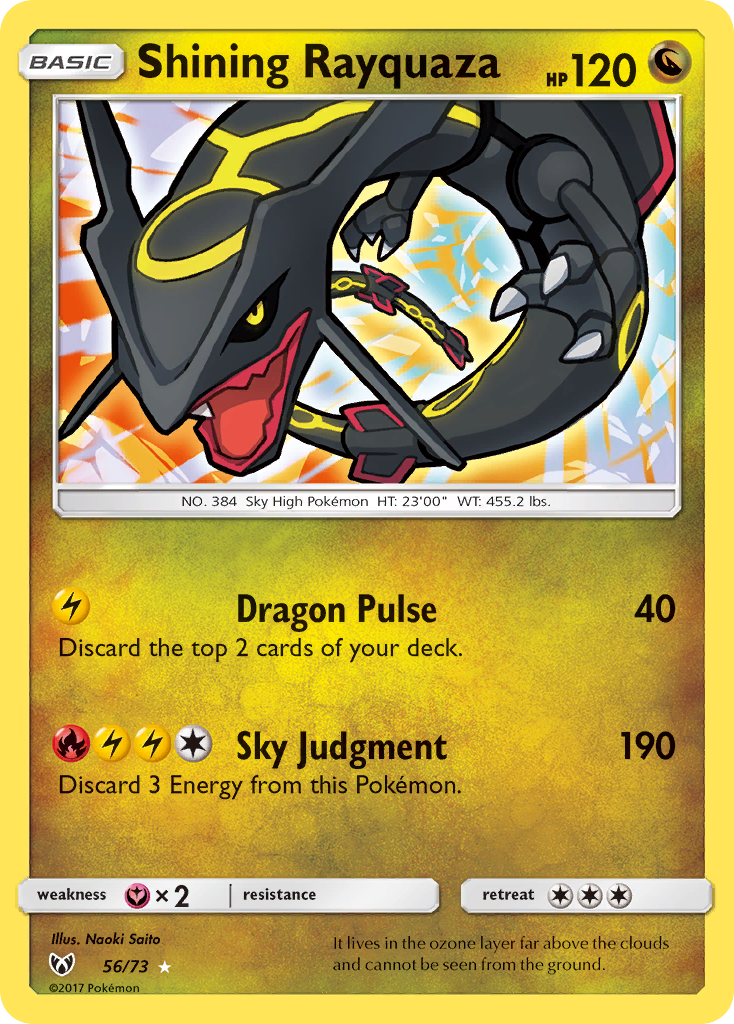 Shining Rayquaza (56/73) [Sun & Moon: Shining Legends] | Gear Gaming Fayetteville