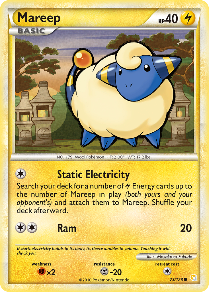 Mareep (73/123) [HeartGold & SoulSilver: Base Set] | Gear Gaming Fayetteville