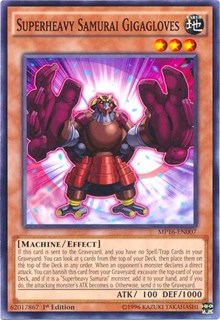 Superheavy Samurai Gigagloves [2016 Mega-Tins Mega Pack] [MP16-EN007] | Gear Gaming Fayetteville
