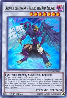 Assault Blackwing - Raikiri the Rain Shower [2016 Mega-Tins Mega Pack] [MP16-EN141] | Gear Gaming Fayetteville