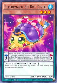 Performapal Bit Bite Turtle [2016 Mega-Tins Mega Pack] [MP16-EN176] | Gear Gaming Fayetteville