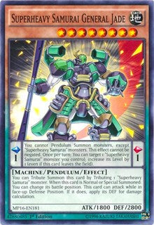 Superheavy Samurai General Jade [2016 Mega-Tins Mega Pack] [MP16-EN181] | Gear Gaming Fayetteville