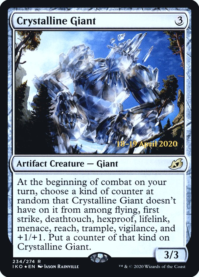 Crystalline Giant [Ikoria: Lair of Behemoths Prerelease Promos] | Gear Gaming Fayetteville