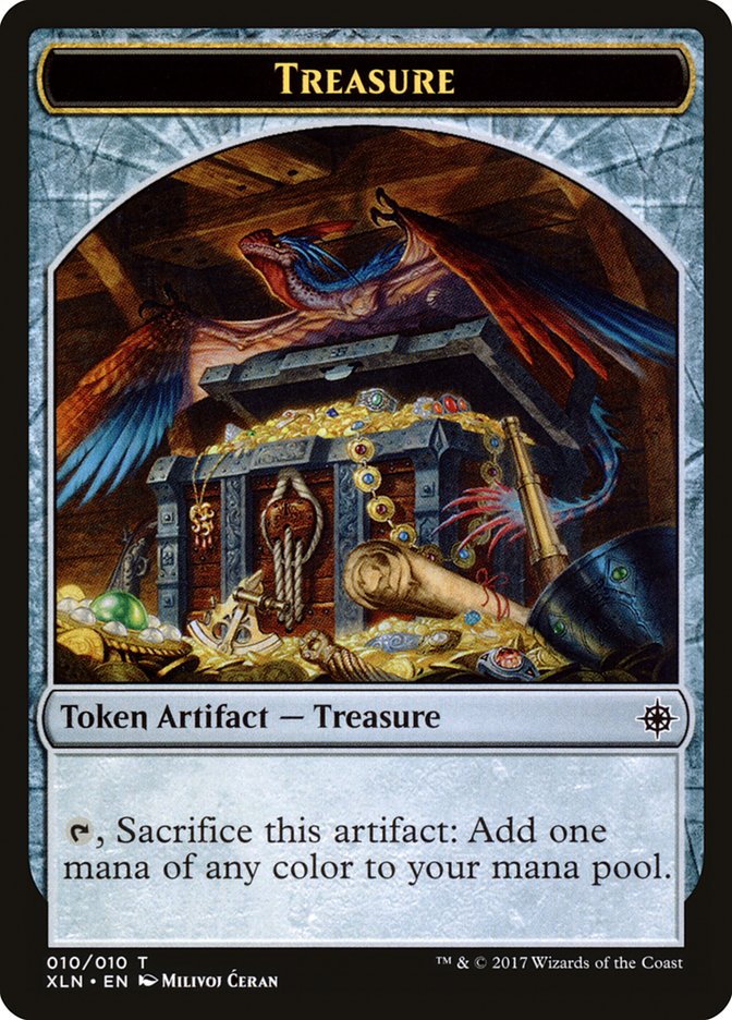 Treasure Token (010/010) [Ixalan Tokens] | Gear Gaming Fayetteville