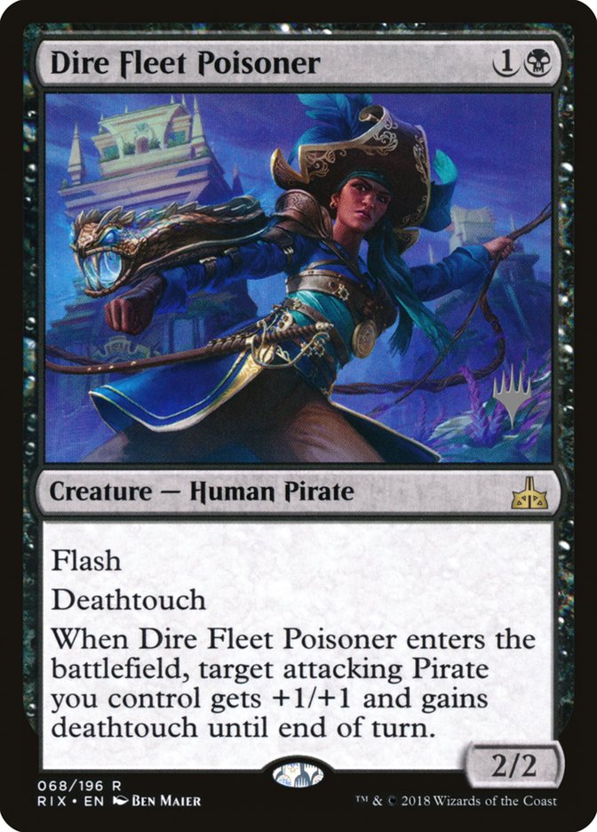 Dire Fleet Poisoner (Promo Pack) [Rivals of Ixalan Promos] | Gear Gaming Fayetteville