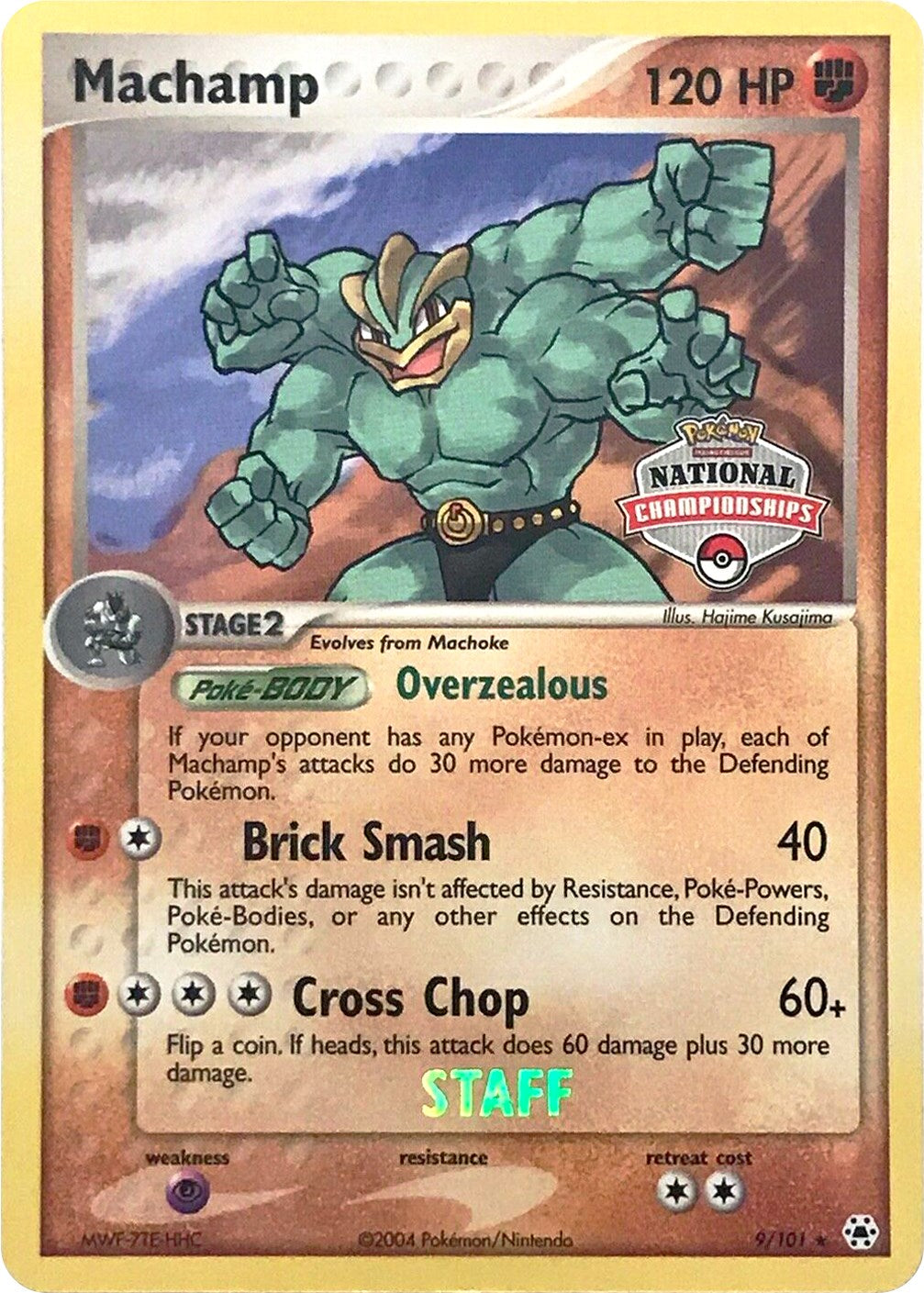 Machamp (9/101) (National Championships Promo) (Staff) [EX: Hidden Legends] | Gear Gaming Fayetteville