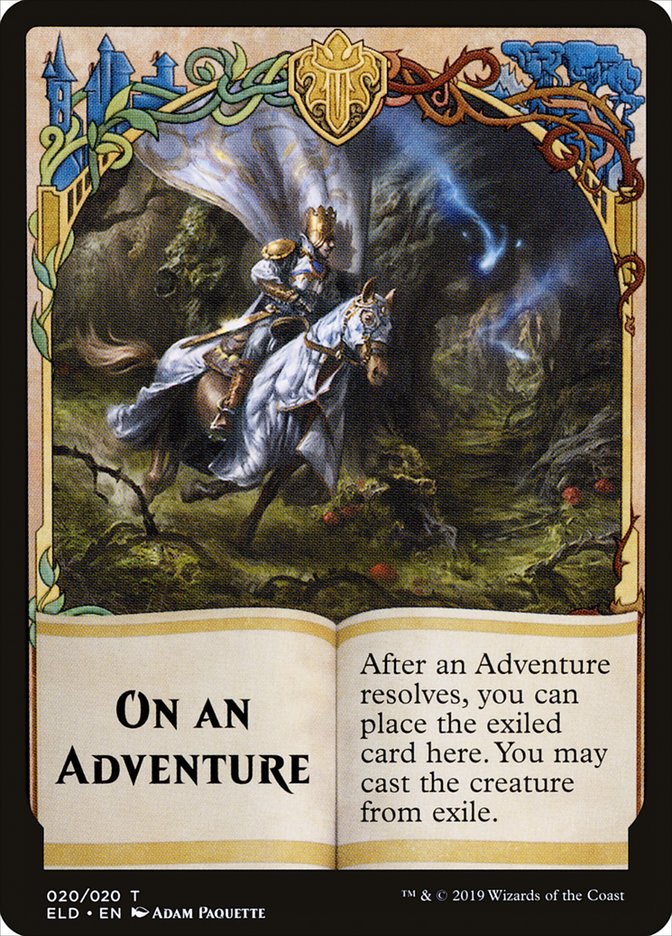 On an Adventure Token [Throne of Eldraine Tokens] | Gear Gaming Fayetteville