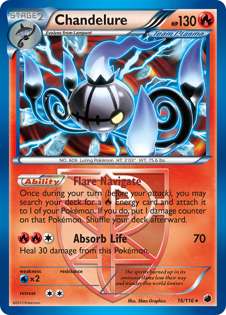 Chandelure (16/116) [Black & White: Plasma Freeze] | Gear Gaming Fayetteville