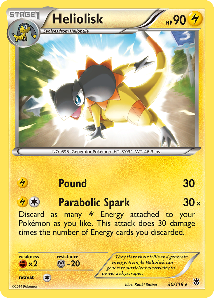 Heliolisk (30/119) [XY: Phantom Forces] | Gear Gaming Fayetteville