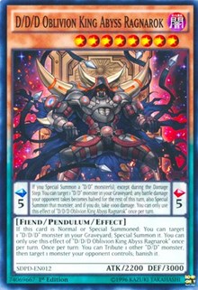 D/D/D Oblivion King Abyss Ragnarok [Structure Deck: Pendulum Dominatio Gear Gaming Fayetteville D/D/D Oblivion King Abyss Ragnarok [Structure Deck: Pendulum Dominatio Gear Gaming Fayetteville