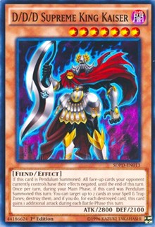 D/D/D Supreme King Kaiser [Structure Deck: Pendulum Domination] [SDPD-EN013] | Gear Gaming Fayetteville