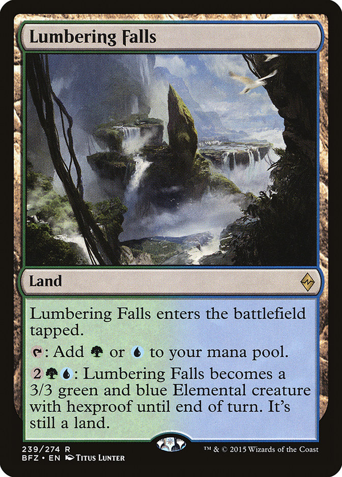 Lumbering Falls [Battle for Zendikar] | Gear Gaming Fayetteville