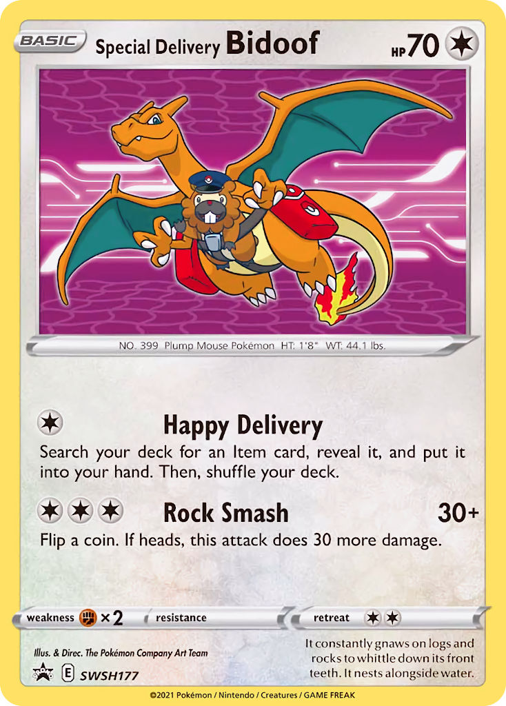 Special Delivery Bidoof (SWSH177) [Sword & Shield: Black Star Promos] | Gear Gaming Fayetteville