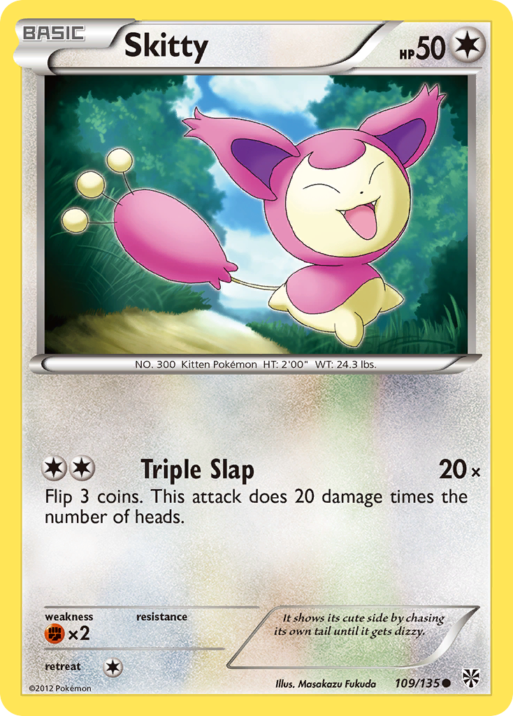 Skitty (109/135) [Black & White: Plasma Storm] | Gear Gaming Fayetteville