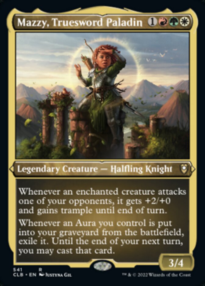 Mazzy, Truesword Paladin (Foil Etched) [Commander Legends: Battle for Baldur's Gate] | Gear Gaming Fayetteville