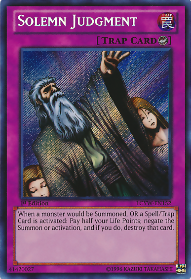 Solemn Judgment [LCYW-EN152] Secret Rare | Gear Gaming Fayetteville