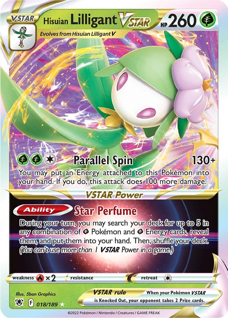 Hisuian Lilligant VSTAR (018/189) [Sword & Shield: Astral Radiance] | Gear Gaming Fayetteville