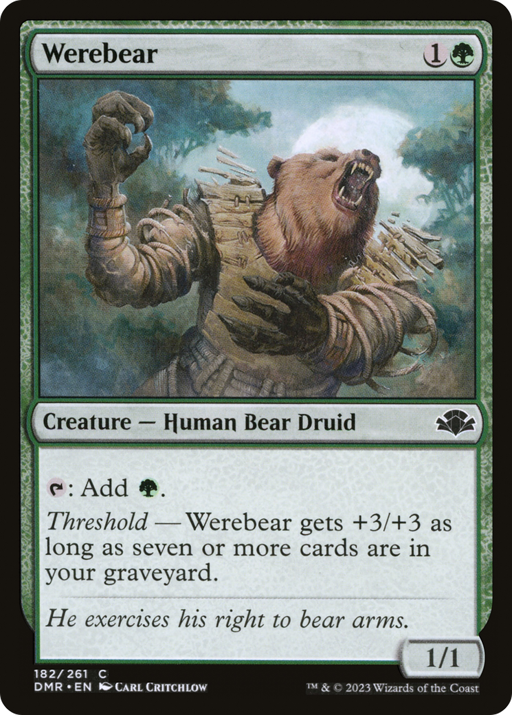 Werebear [Dominaria Remastered] | Gear Gaming Fayetteville