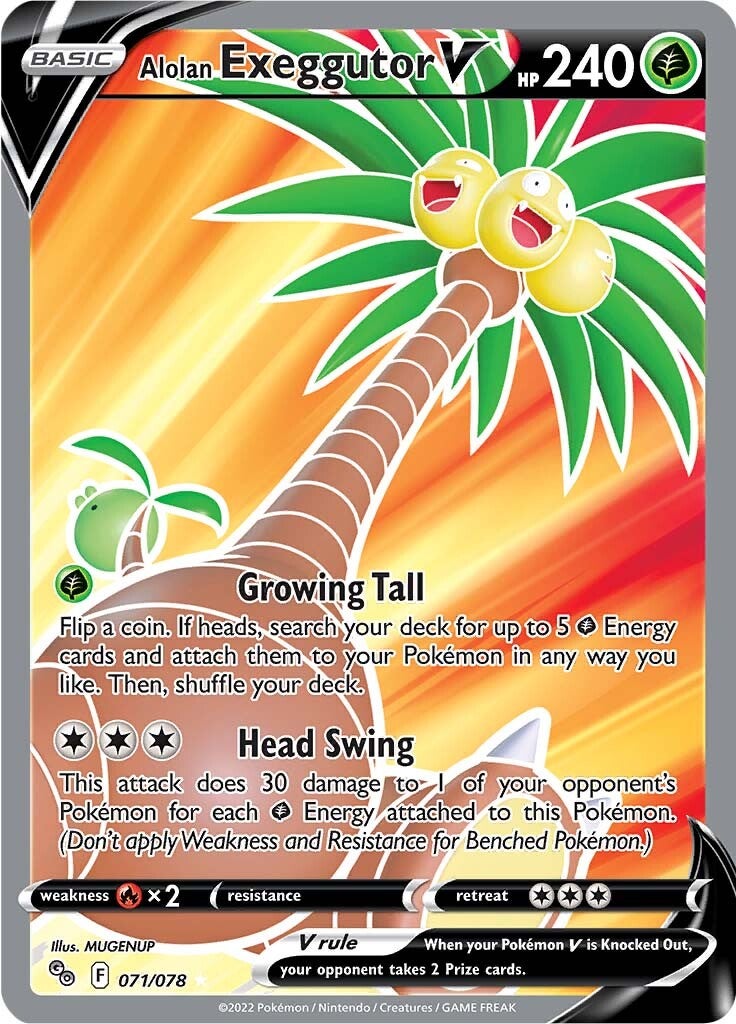 Alolan Exeggutor V (071/078) [Pokémon GO] | Gear Gaming Fayetteville