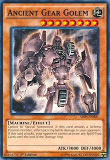 Ancient Gear Golem [Structure Deck: Machine Reactor] [SR03-EN005] | Gear Gaming Fayetteville