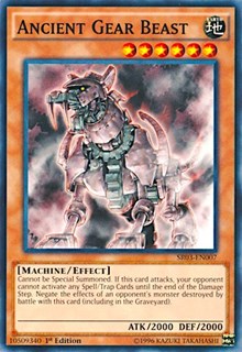 Ancient Gear Beast [Structure Deck: Machine Reactor] [SR03-EN007] | Gear Gaming Fayetteville