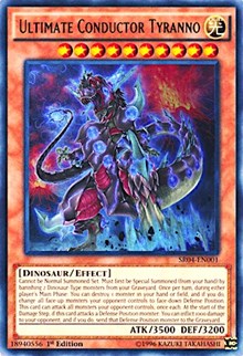 Ultimate Conductor Tyranno [Structure Deck: Dinosmasher's Fury] [SR04-EN001] | Gear Gaming Fayetteville