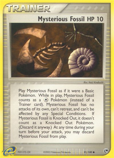 Mysterious Fossil (91/100) [EX: Sandstorm] | Gear Gaming Fayetteville