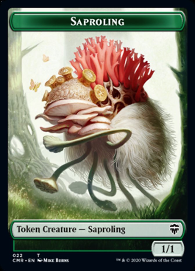 Illusion // Saproling Double-Sided Token [Commander Legends Tokens] | Gear Gaming Fayetteville