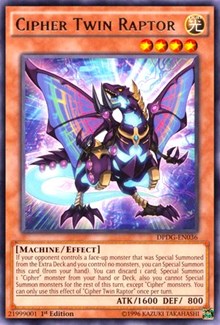 Cipher Twin Raptor [Duelist Pack: Dimensional Guardians] [DPDG-EN036] | Gear Gaming Fayetteville