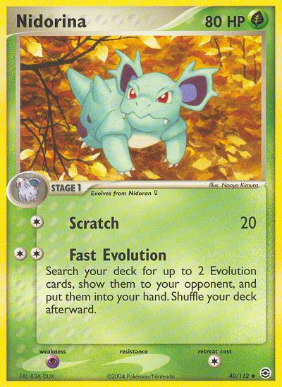Nidorina (40/112) [EX: FireRed & LeafGreen] | Gear Gaming Fayetteville