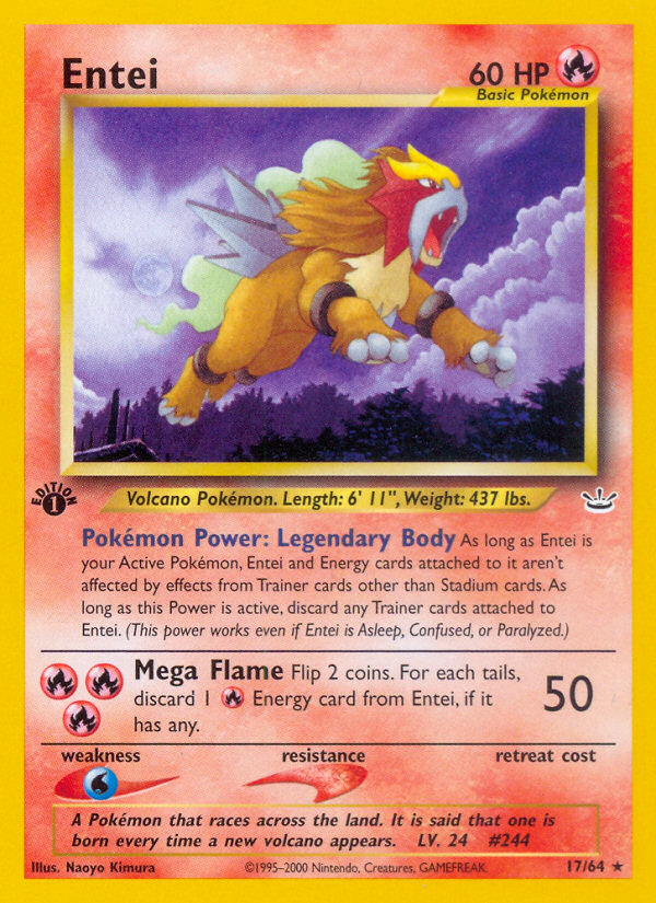 Entei (17/64) [Neo Revelation 1st Edition] | Gear Gaming Fayetteville