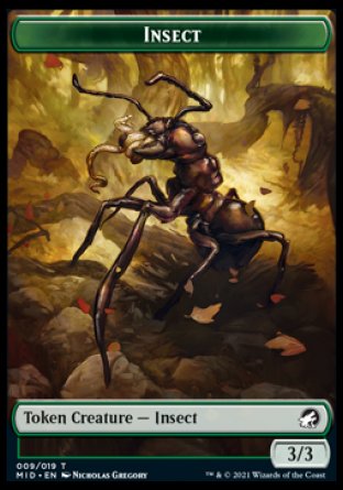 Insect Token [Innistrad: Midnight Hunt Tokens] | Gear Gaming Fayetteville