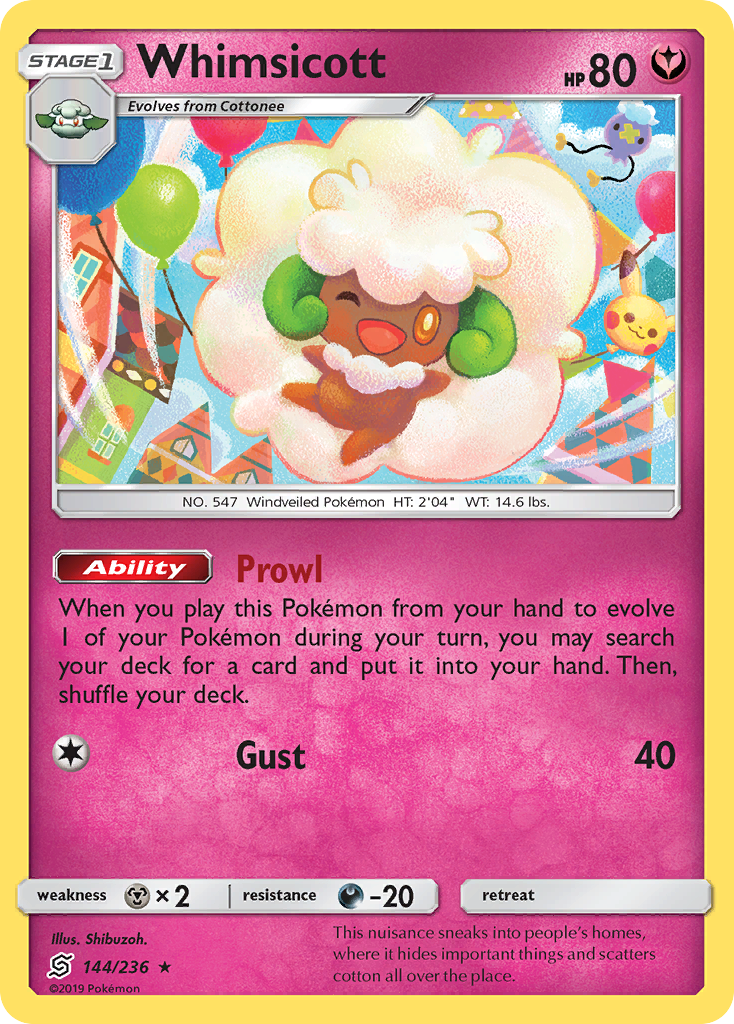 Whimsicott (144/236) [Sun & Moon: Unified Minds] | Gear Gaming Fayetteville