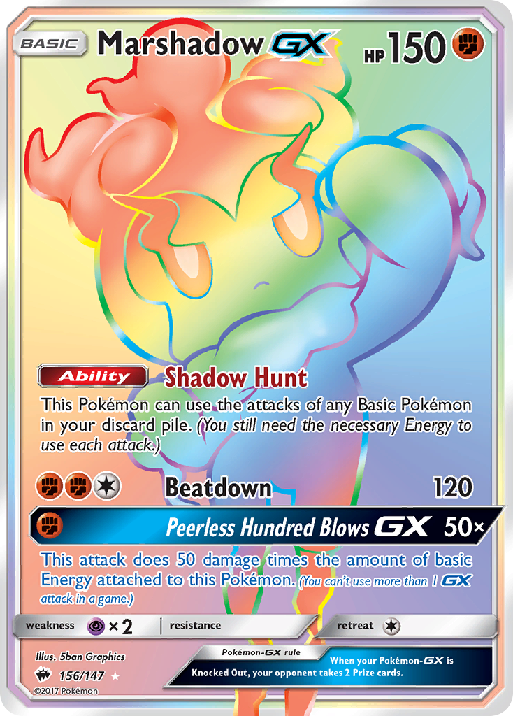 Marshadow GX (156/147) [Sun & Moon: Burning Shadows] | Gear Gaming Fayetteville