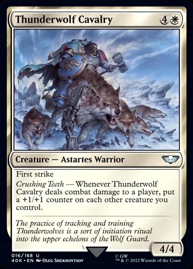 Thunderwolf Cavalry (Surge Foil) [Warhammer 40,000] | Gear Gaming Fayetteville