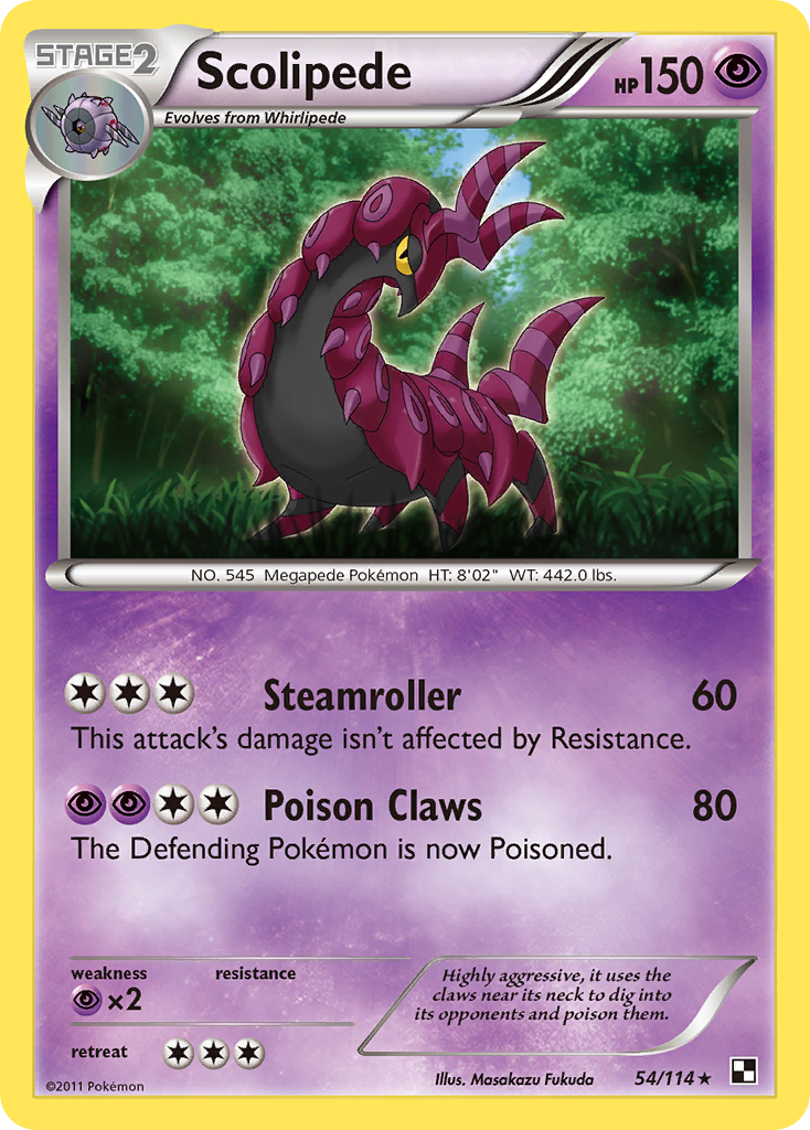 Scolipede (54/114) [Black & White: Base Set] | Gear Gaming Fayetteville