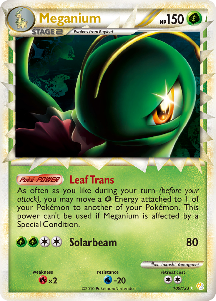 Meganium (109/123) [HeartGold & SoulSilver: Base Set] | Gear Gaming Fayetteville