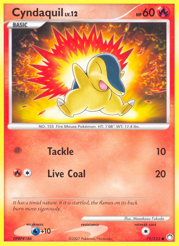 Cyndaquil (79/123) [Diamond & Pearl: Mysterious Treasures] | Gear Gaming Fayetteville