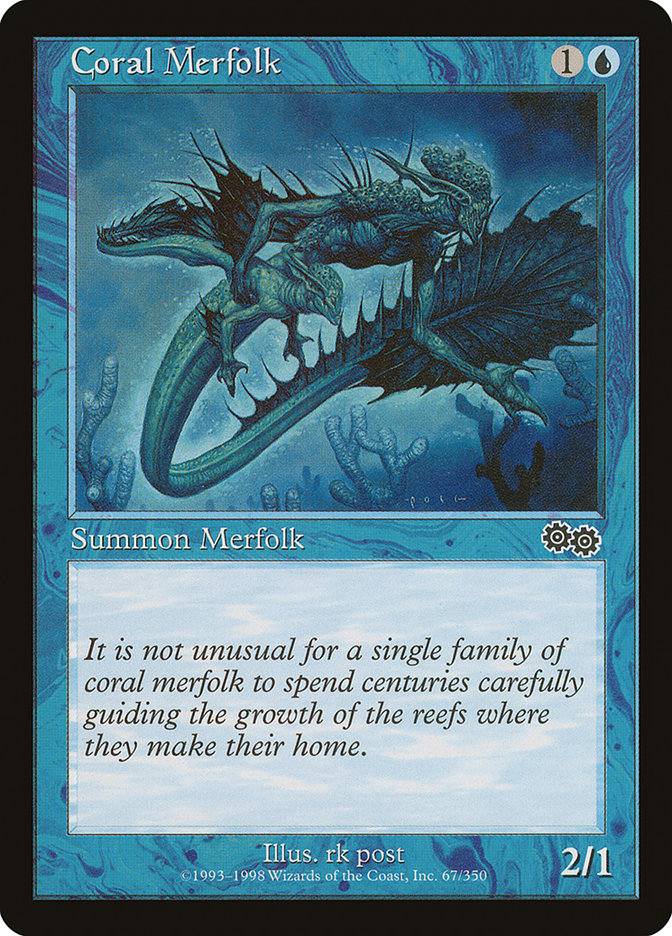 Coral Merfolk [Urza's Saga] | Gear Gaming Fayetteville