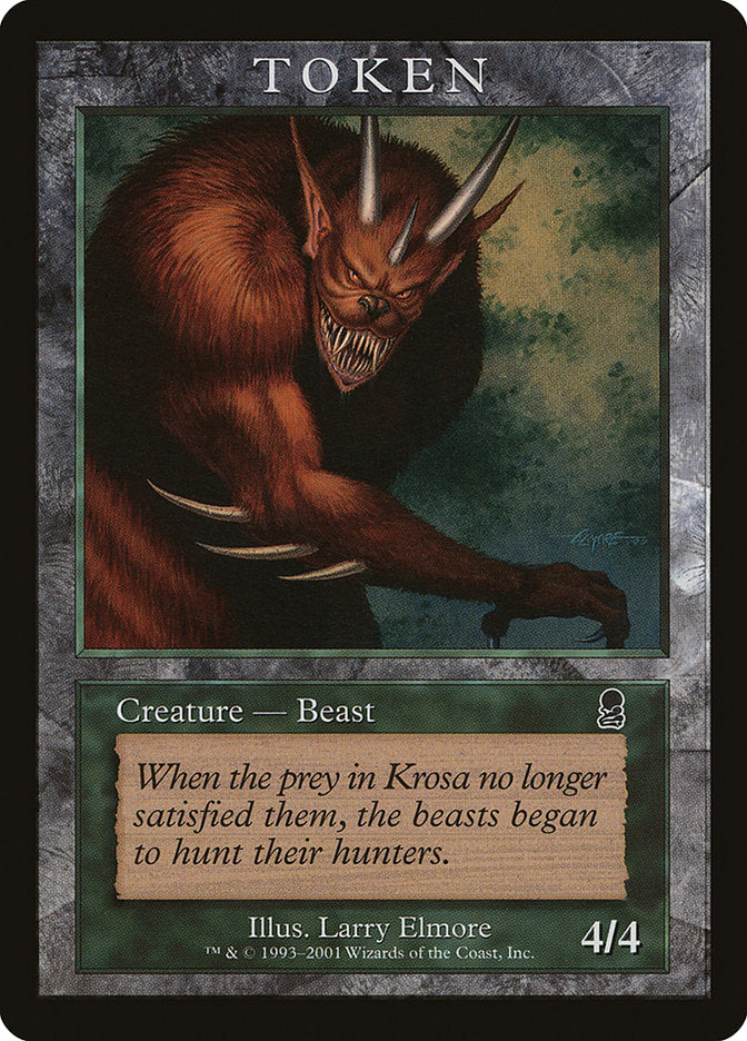 Beast Token [Magic Player Rewards 2001] | Gear Gaming Fayetteville