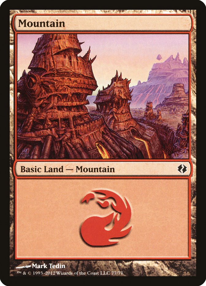 Mountain (77) [Duel Decks: Venser vs. Koth] | Gear Gaming Fayetteville