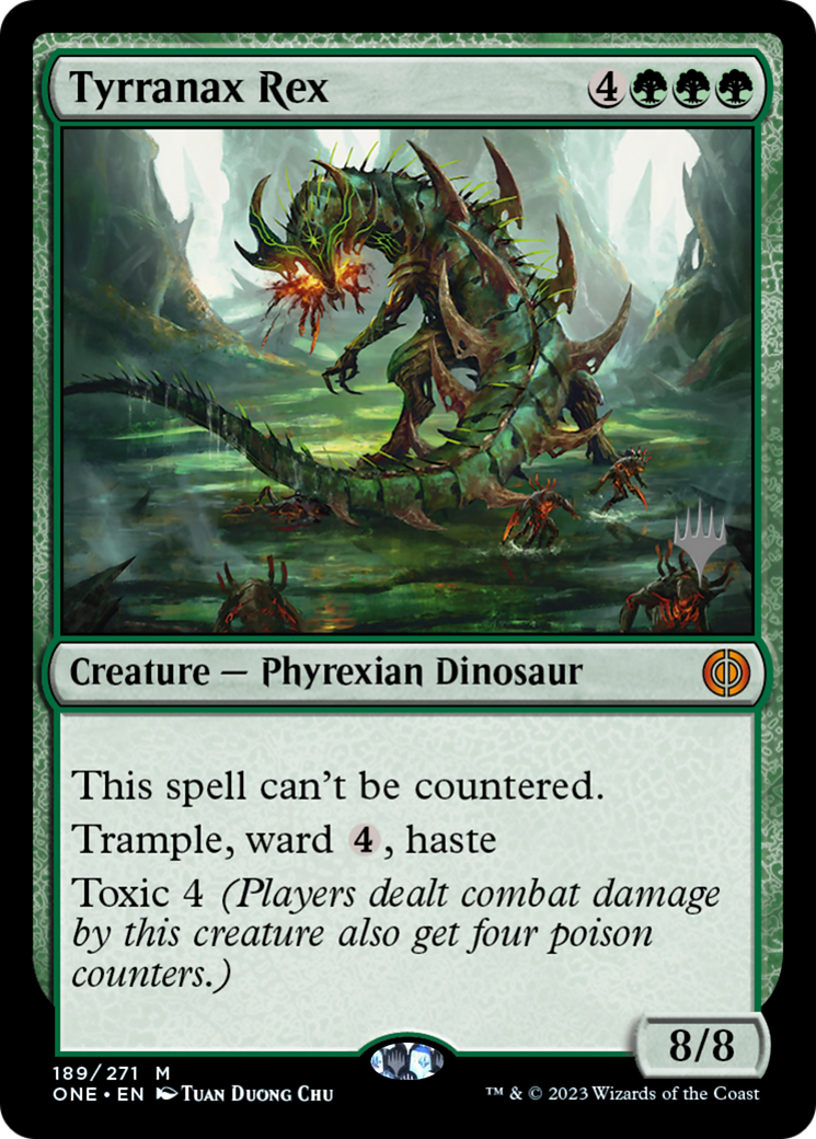 Tyrranax Rex (Promo Pack) [Phyrexia: All Will Be One Promos] | Gear Gaming Fayetteville