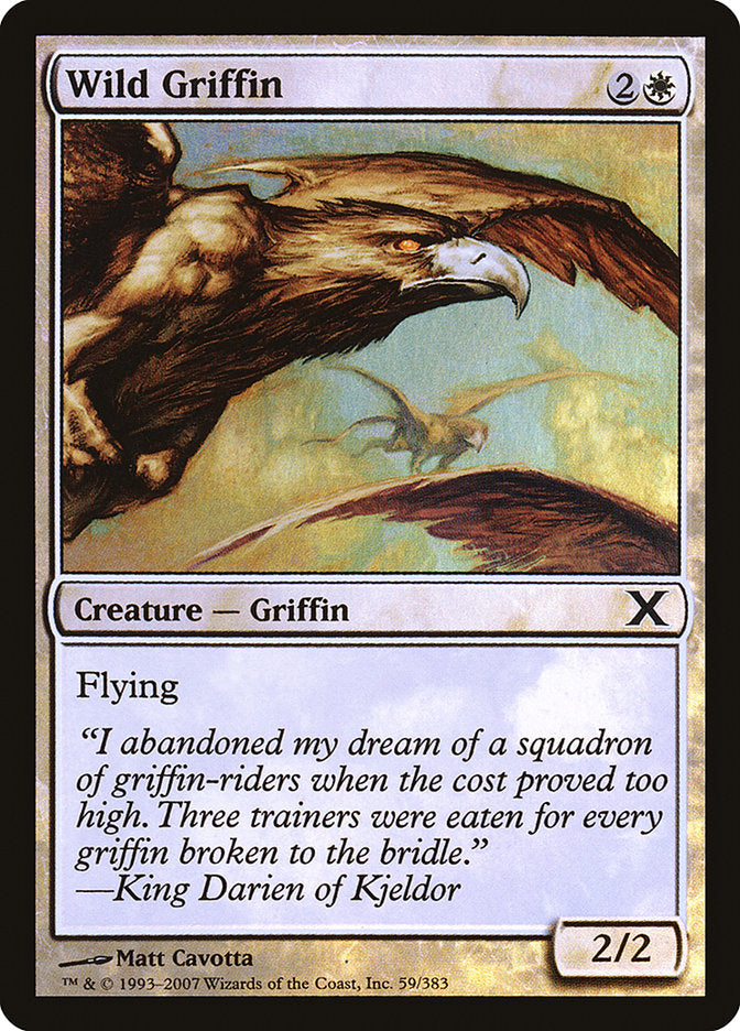 Wild Griffin (Premium Foil) [Tenth Edition] | Gear Gaming Fayetteville