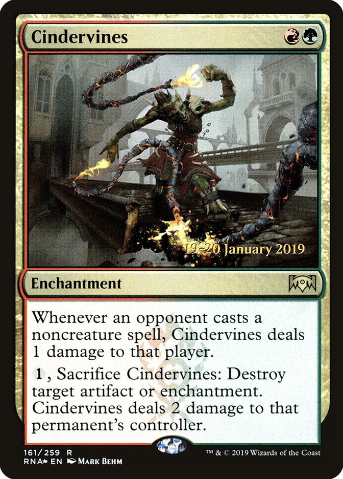 Cindervines [Ravnica Allegiance Prerelease Promos] | Gear Gaming Fayetteville