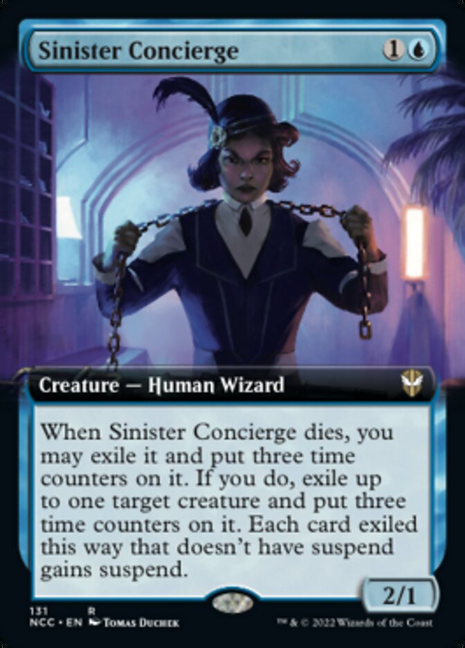 Sinister Concierge (Extended Art) [Streets of New Capenna Commander] | Gear Gaming Fayetteville