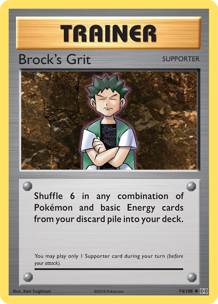 Brock's Grit (74/108) [XY: Evolutions] | Gear Gaming Fayetteville