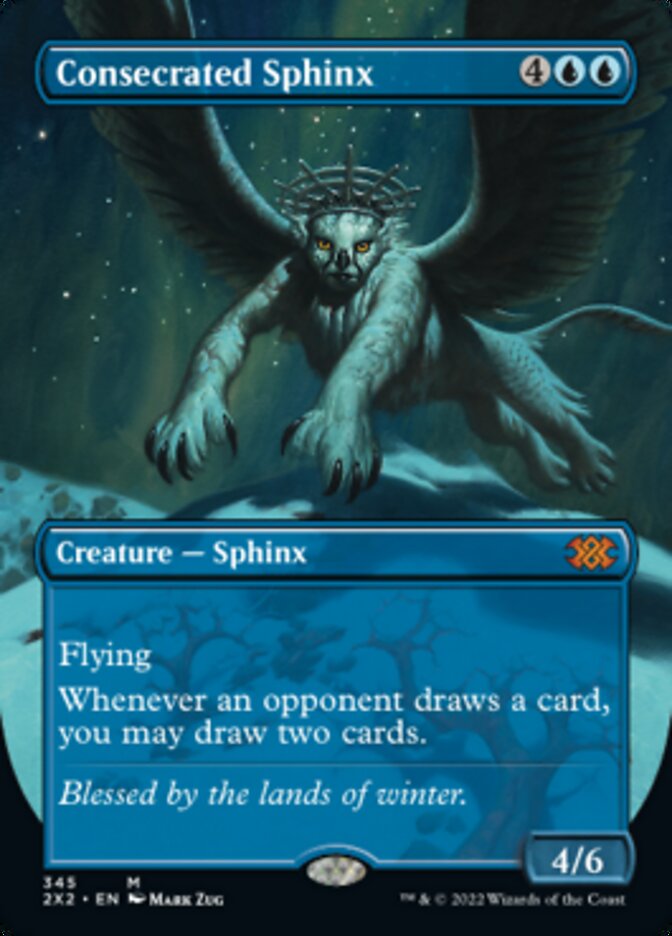 Consecrated Sphinx (Borderless Alternate Art) [Double Masters 2022] | Gear Gaming Fayetteville